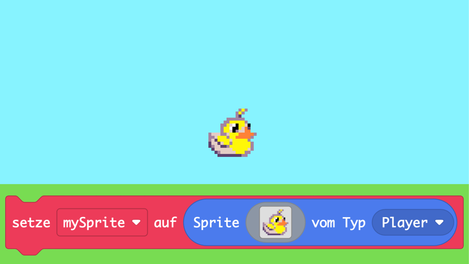 Spielfigur als Sprite anlegen
